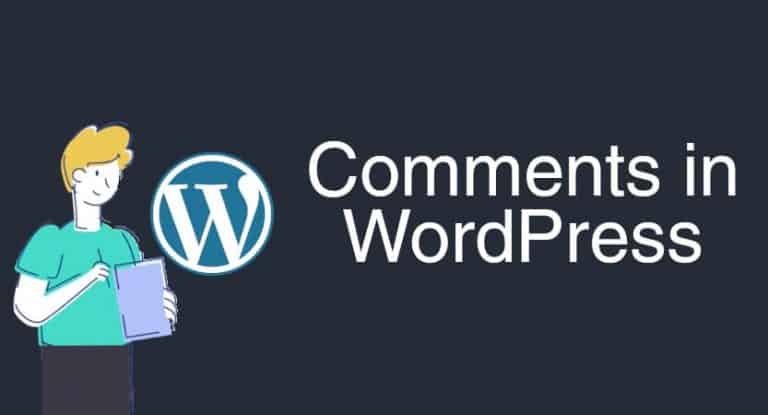 Comments in WordPress Blog Post Cover